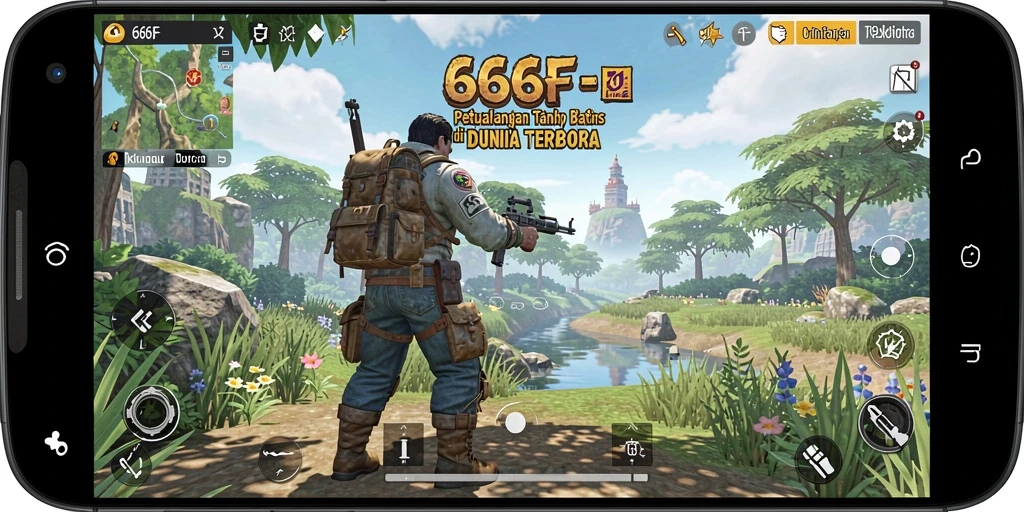 Tampilan gameplay Open World dalam 666F yang mengesankan.