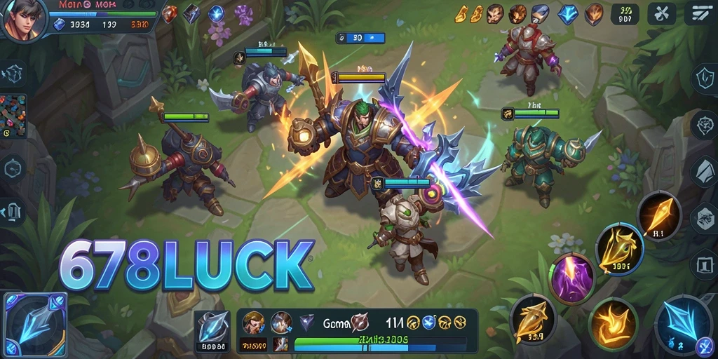 Gameplay seru dalam pertempuran tim di 678LUCK.