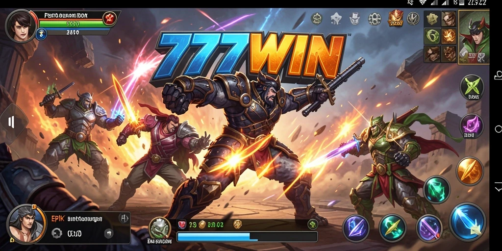Gameplay pertarungan yang epik di 777WIN.