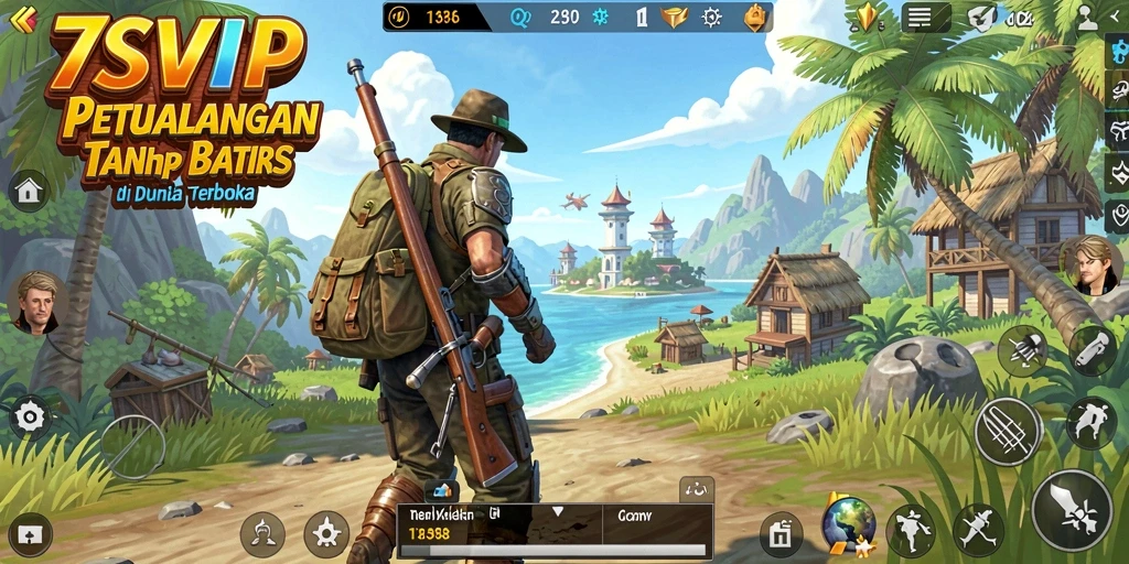 Tampilan gameplay yang menakjubkan dari dunia Open World 7SVIP.