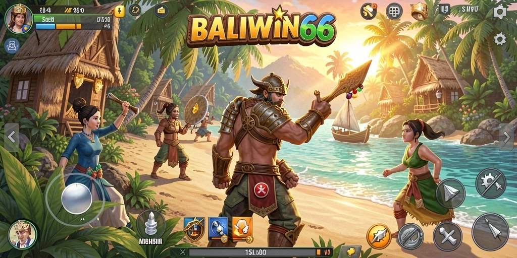 Tampilan menarik dari gameplay BALIWIN66 yang penuh warna.