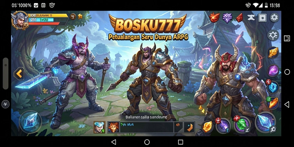 Tampilan gameplay epik dari BOSKU777 dengan pertarungan mendebarkan.