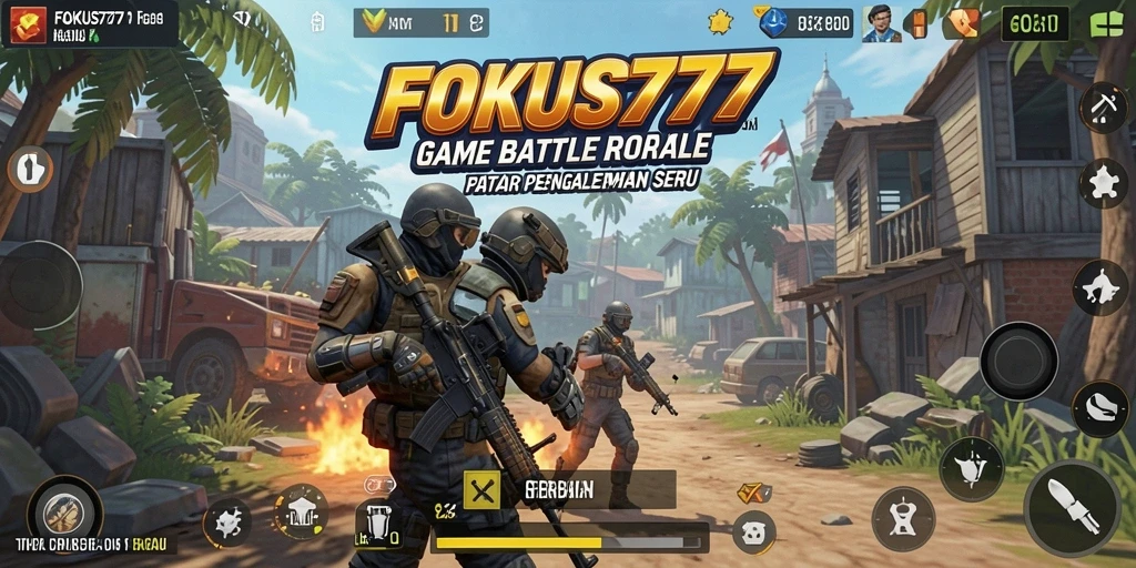 Tampilan gameplay seru dalam FOKUS777, penuh aksi dan strategi.