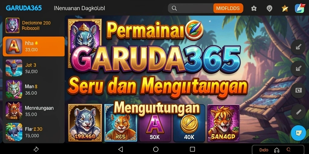 Screenshot gameplay GARUDA365 menampilkan slot yang menarik dan fitur bonus.