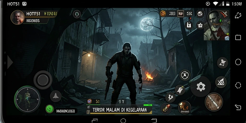 Gameplay menegangkan di HOT51 dengan suasana Horror yang mencekam.