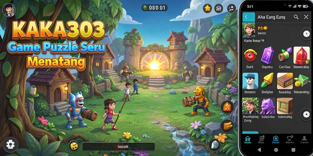 Tampilan gameplay KAKA303 yang menarik dan penuh tantangan.