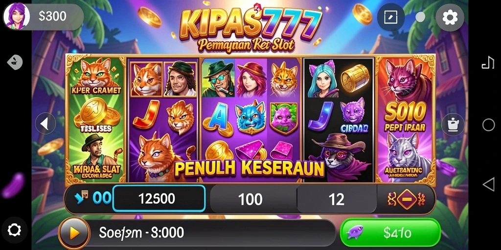 Gameplay Slot KIPAS777 dengan grafis menarik dan fitur bonus.