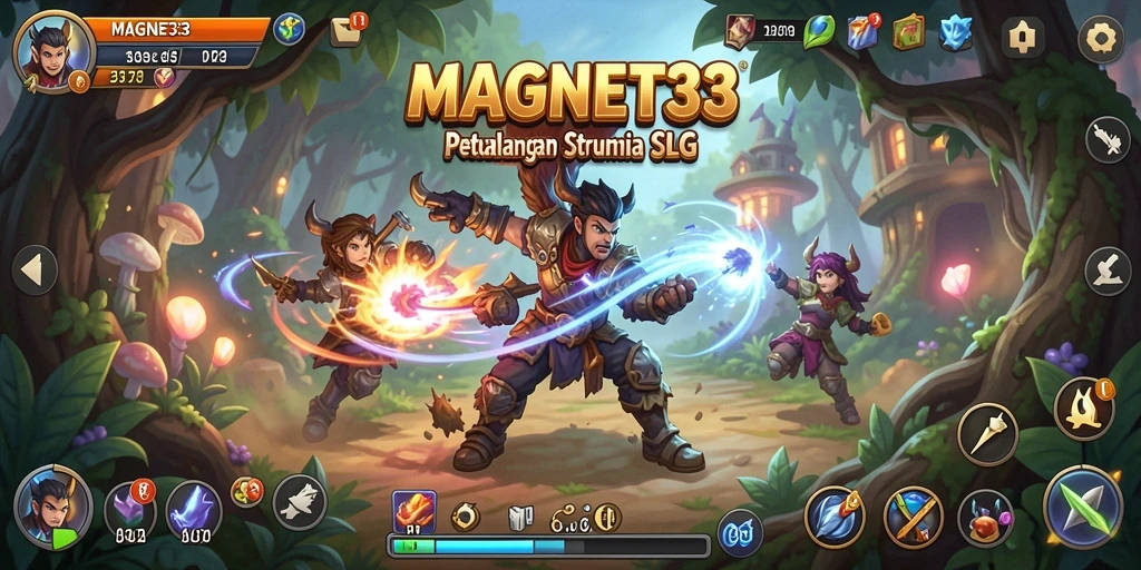 Tangkapan layar gameplay MAGNET33 menampilkan pertempuran yang strategis dan mendalam.