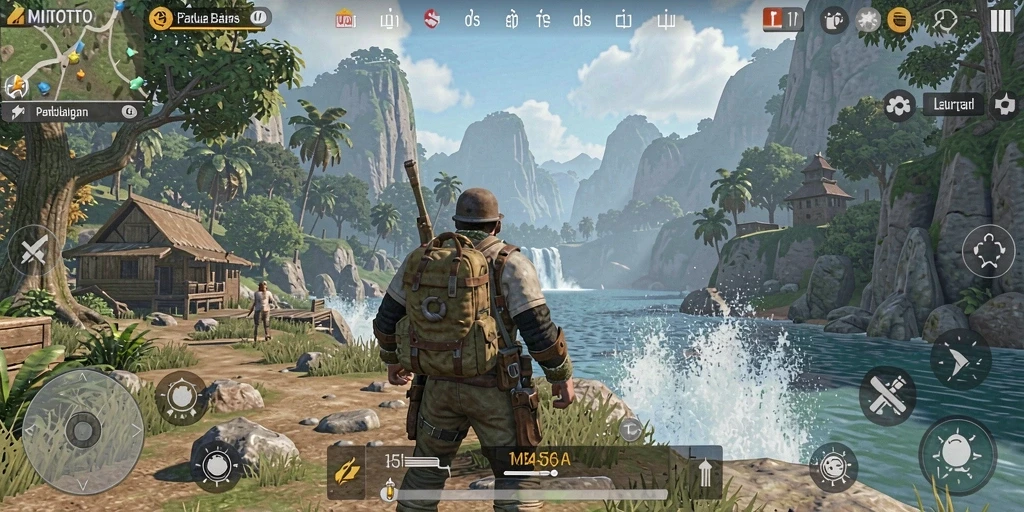Gameplay MIOTOTO yang menampilkan eksplorasi dunia terbuka yang luas.