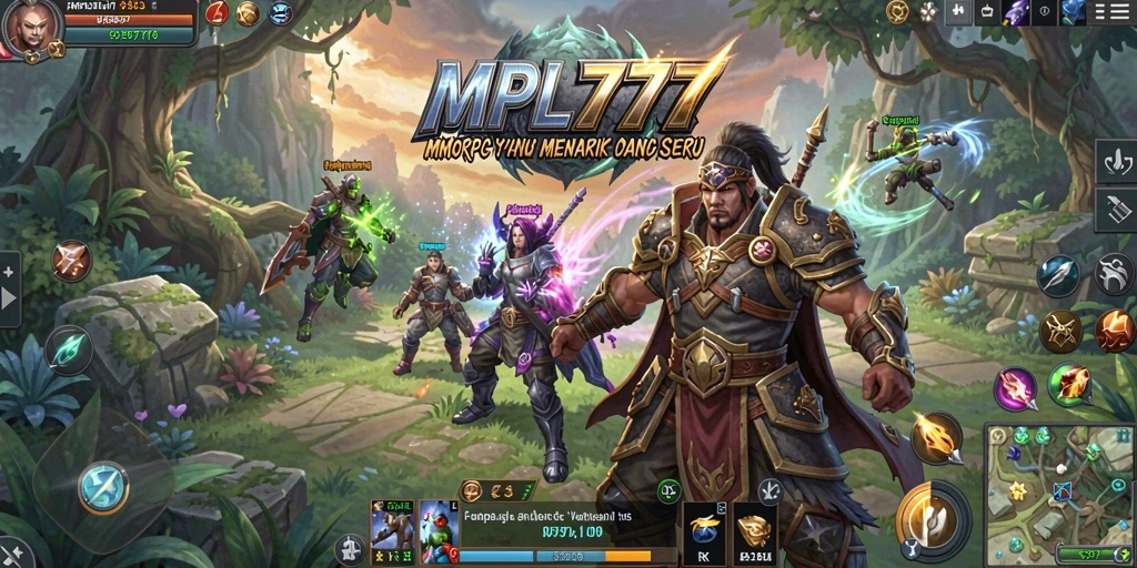 Tangkapan layar gameplay MPL777 yang menggambarkan suasana pertempuran seru.
