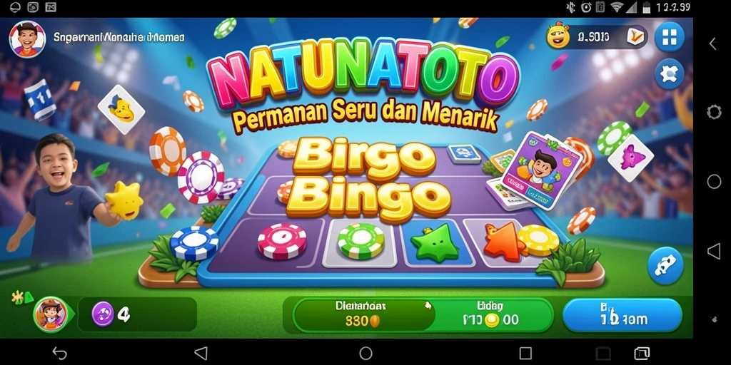 Tampilan menarik saat bermain Bingo di NATUNATOTO.