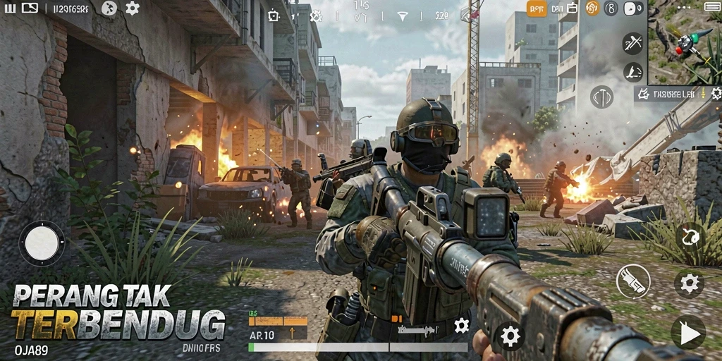 Screenshot gameplay OJA89 yang menunjukkan aksi seru dalam pertempuran.