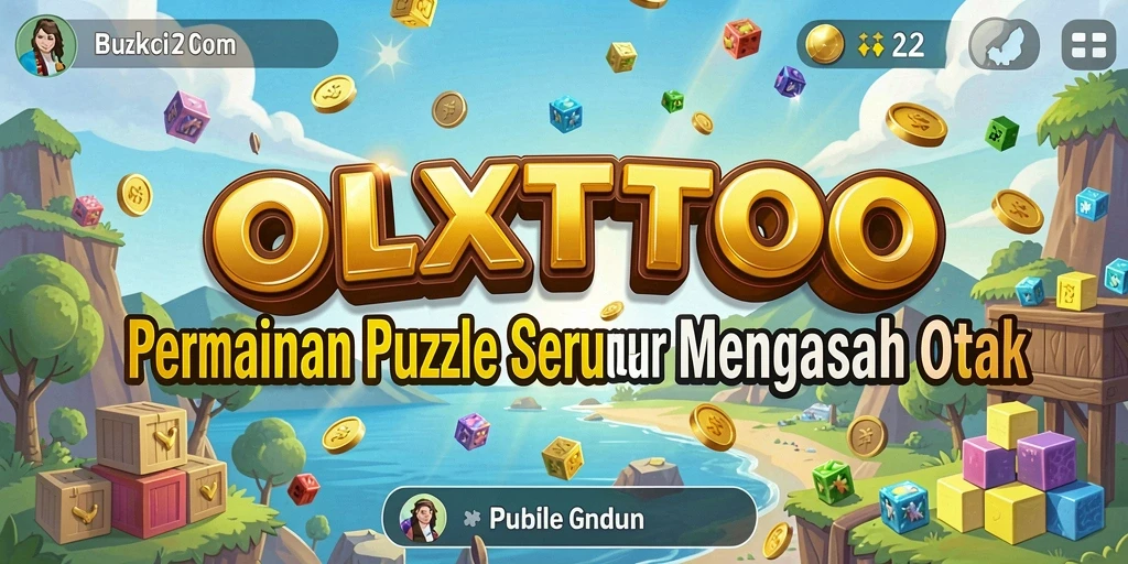 Screenshot utama OLXTOTO menampilkan gameplay puzzle yang menarik.
