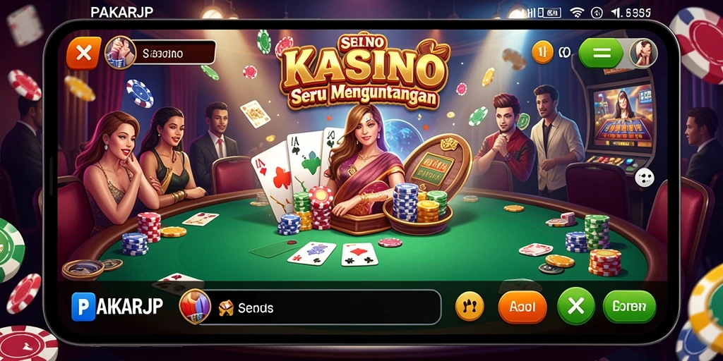 Tampilan gameplay interaktif dan menarik dari PAKARJP.