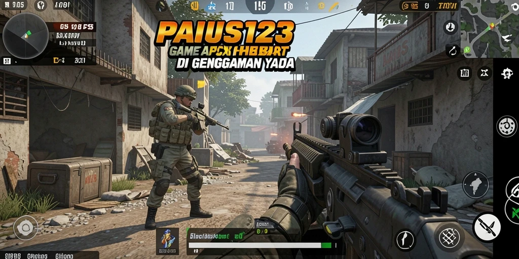 Tangkapan layar gameplay <strong>PAUS123</strong> dengan aksi menembak yang intens.