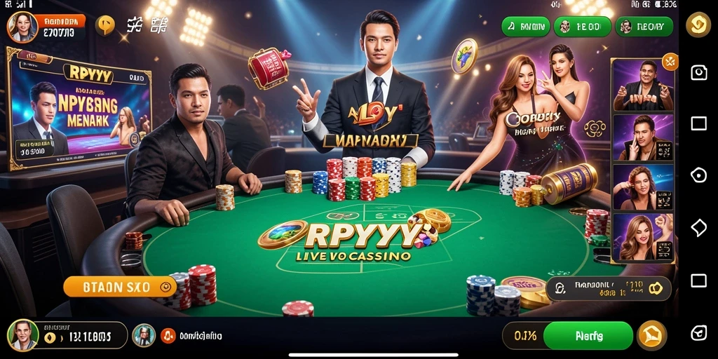 Screenshot gameplay Live Casino RPYYY yang menarik dan interaktif.