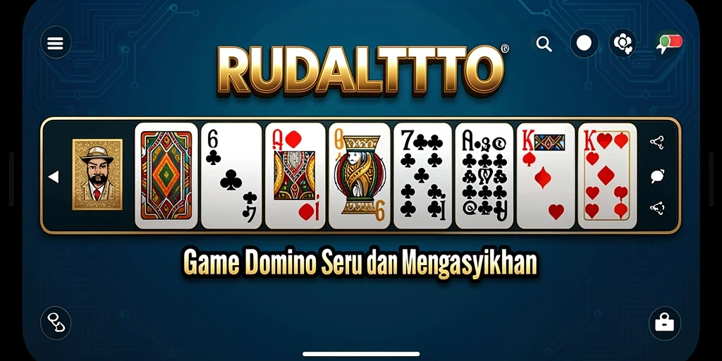 Screenshot RUDALTOTO menampilkan gameplay seru dalam permainan Domino.
