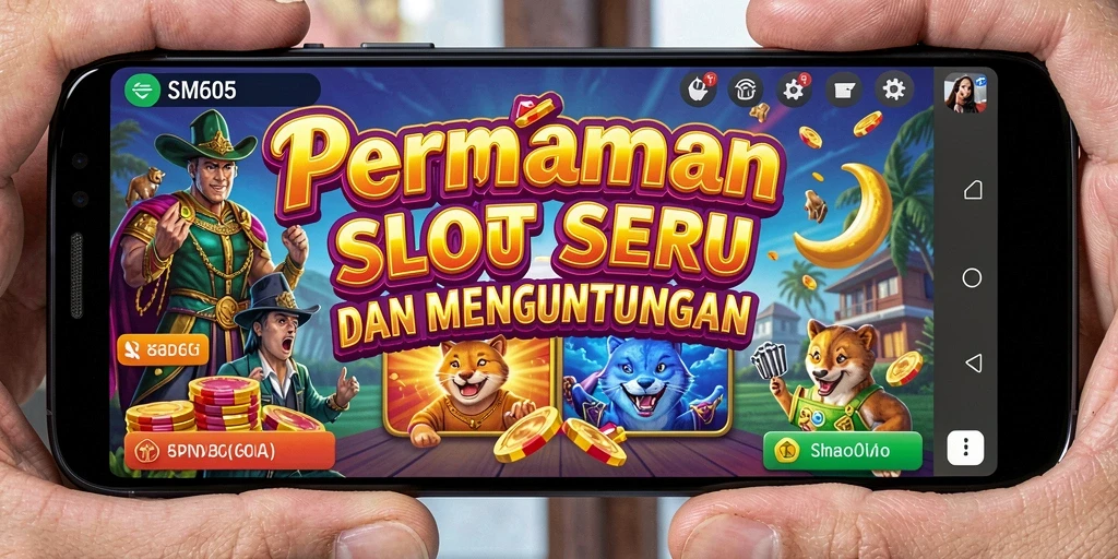 Tampilan gameplay SM605 yang menarik dan penuh warna.