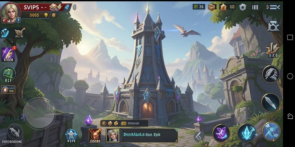 Gameplay SVIP5 menampilkan aksi menara pertahanan yang mendebarkan.