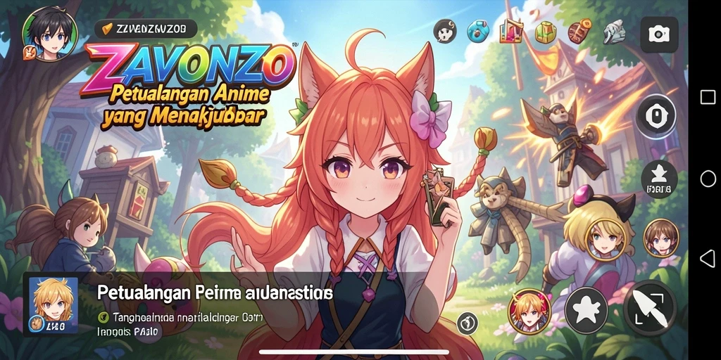 Tampilan gameplay menarik dan dinamis dari ZAVONZO.
